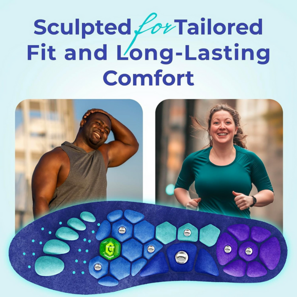 Advanced Magnetic Insoles - Reduce Pain by Stimulating Acupressure Points