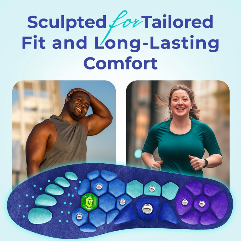 Advanced Magnetic Insoles - Reduce Pain by Stimulating Acupressure Points